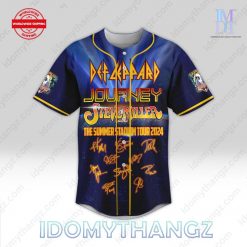 Def Leppard Journey Summer Tour 2024 Baseball Jersey