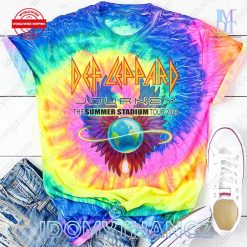 Def Leppard The Summer Stadium Tour 2024 Tie Dye Shirt