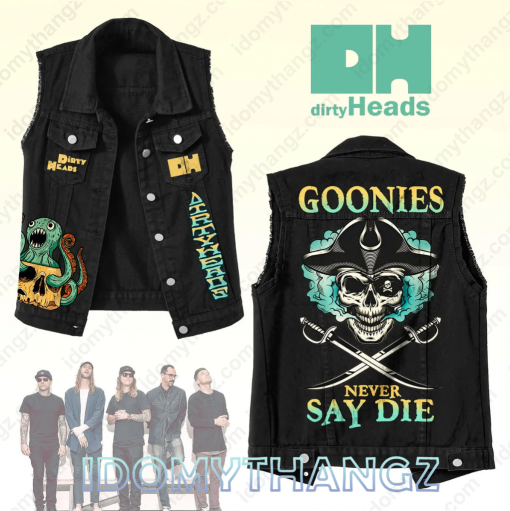 Dirty Heads Goonies Never Say Die Sleeveless Denim Jacket