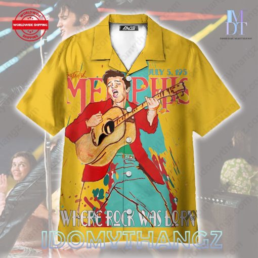 Elvis Presley Where Rock Was Born Hawaiian Shirt