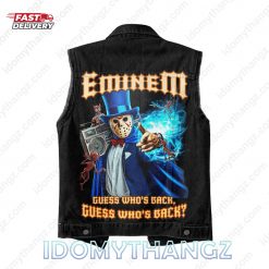 Eminem Guess Who's Back Sleeveless Denim Jacket 2