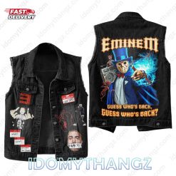 Eminem Guess Who's Back Sleeveless Denim Jacket