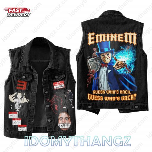 Eminem Guess Who’s Back Sleeveless Denim Jacket