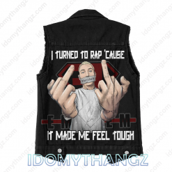 Eminem Kamikaze Sleeveless Denim Jacket 3