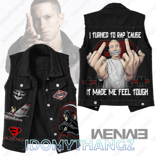 Eminem Kamikaze Sleeveless Denim Jacket