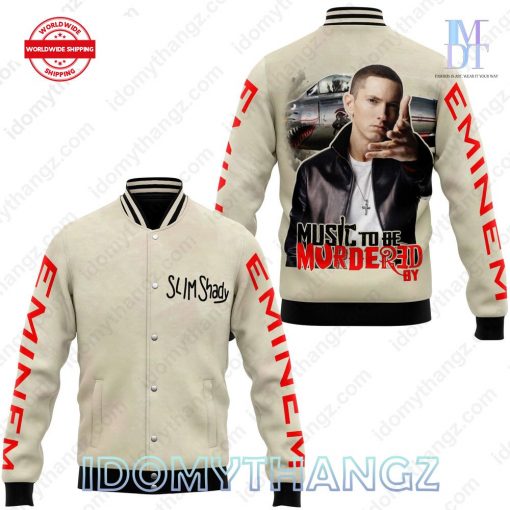 Eminem Music To Be Murdered By Baseball Jacket