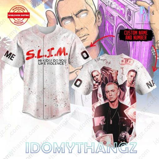 Eminem Slim Without Me Custom Baseball Jersey