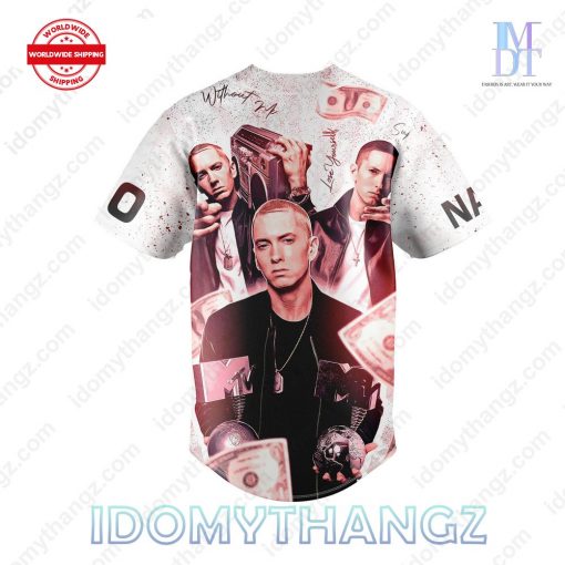 Eminem Slim Without Me Custom Baseball Jersey