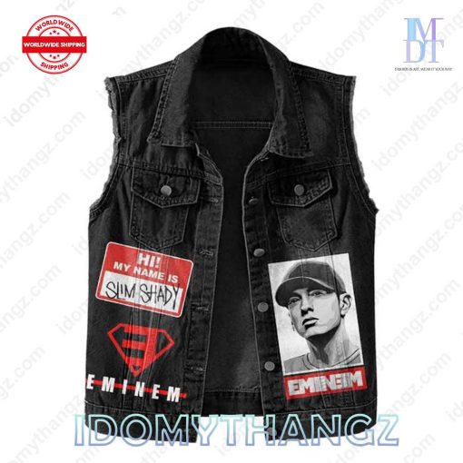 Eminem Why Be A King Sleeveless Denim Jacket