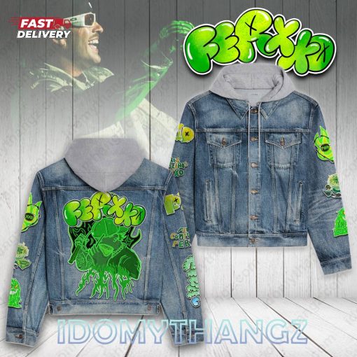 Feid Ferxxo Hooded Denim Jacket