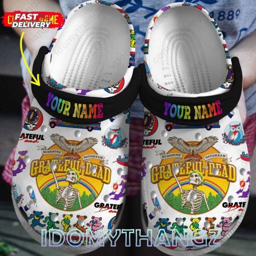 Grateful Dead Custom Name Crocs Clogs Shoes