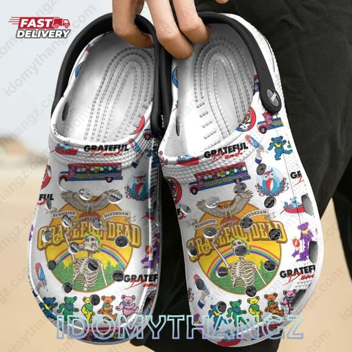 Grateful Dead Custom Name Crocs Clogs Shoes