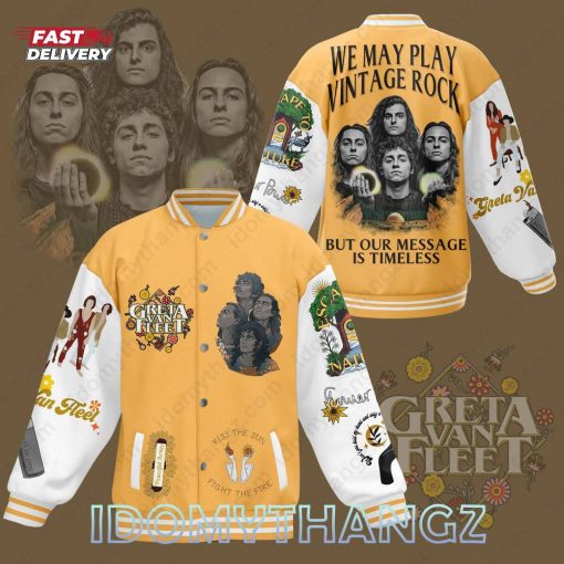 Greta Van Fleet Escape To Nature Baseball Jacket