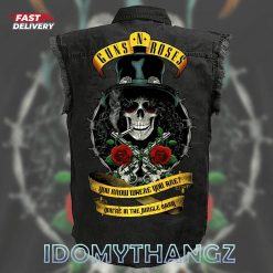 Guns N Roses Aftershock Sleeveless Denim Jacket