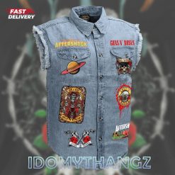 Guns N Roses Aftershock Sleeveless Denim Jacket