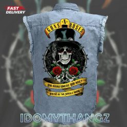 Guns N Roses Aftershock Sleeveless Denim Jacket