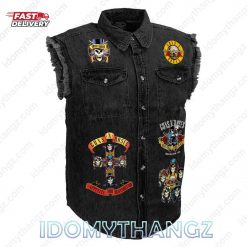 Guns N Roses Appetite For Destruction Sleeveless Denim Jacket