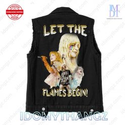 Hayley Williams Let The Flames Begin Sleeveless Denim Jacket