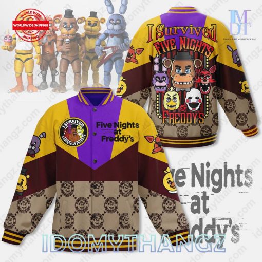 I Survived Five Nights At Freddys Baseball Jacket