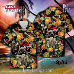 Jurassic Park Tropical Dinosaur Hawaiian Shirt