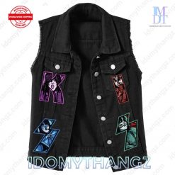 KISS Band Rock And Roll All Nite Sleeveless Denim Jacket