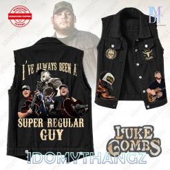 Luke Combs Super Regular Guy Sleeveless Denim Jacket