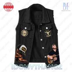 Luke Combs Super Regular Guy Sleeveless Denim Jacket