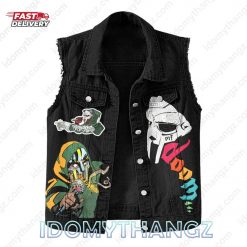 MF DOOM The Illest Villains Sleeveless Denim Jacket