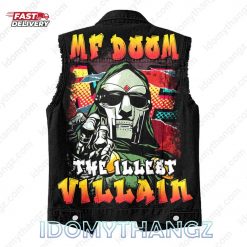 MF DOOM The Illest Villains Sleeveless Denim Jacket