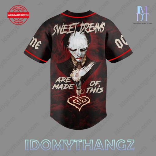 Marilyn Manson Sweet Dreams Custom Baseball Jersey