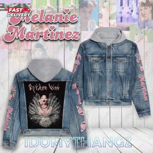 Melanie Martinez Spider Web Hooded Denim Jacket