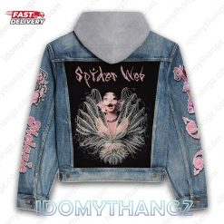 Melanie Martinez Spider Web Hooded Denim Jacket