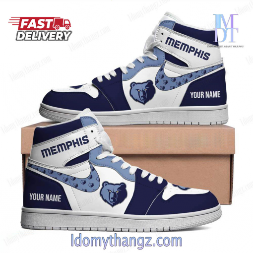 Memphis Grizzlies NBA Custom Name Air Jordan 1