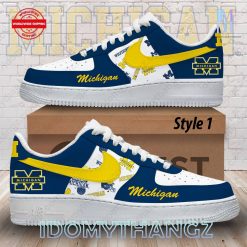 Michigan Wolverines Football Air Force 1 Sneaker