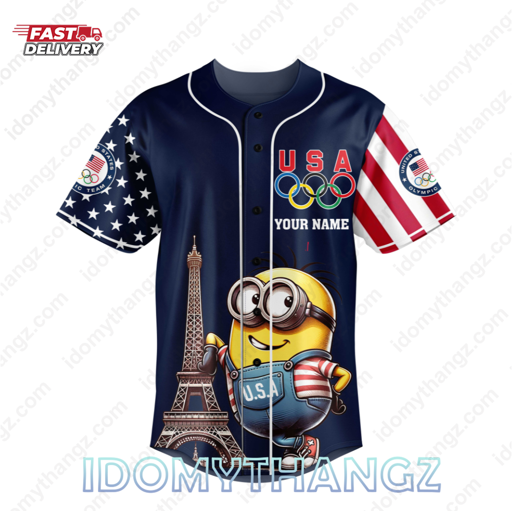 Minion USA Team Olympic Custome Baseball Jersey 2