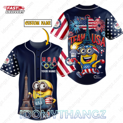 Minion USA Team Olympic Custome Baseball Jersey