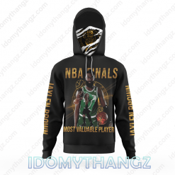NBA Finals Conference Champions 2024 Jaylen Brown Most Valuable Mask Hoodie