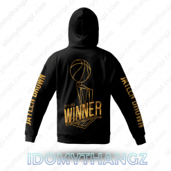 NBA Finals Conference Champions 2024 Jaylen Brown Most Valuable Mask Hoodie 3