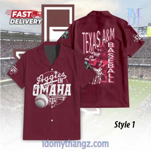 NCAA Texas A&M Aggies In Omaha 2024 Hawaiian Shirt