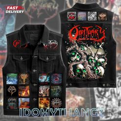 Obituary Cause Of Death Sleeveless Denim Jacket