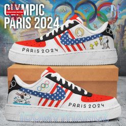 Olympic Paris 2024 Snoopy USA Flag Air Force 1