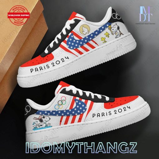 Olympic Paris 2024 Snoopy USA Flag Air Force 1