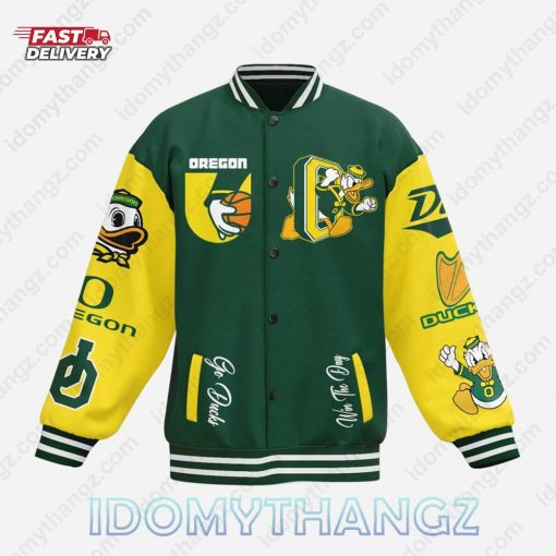 Oregon Ducks NCAA Football Quack Attack Baseball Jacket