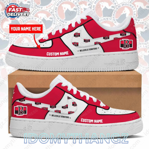 PERSONALIZED BELLEVILLE SENATORS AIR FORCE SNEAKERS