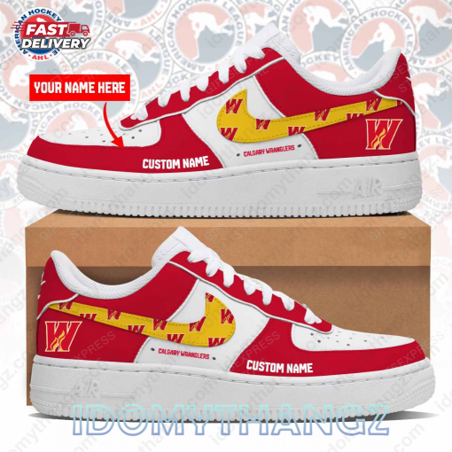 PERSONALIZED CALGARY WRANGLERS AIR FORCE SNEAKERS