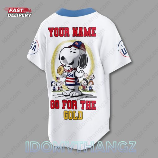 PREMIUM Snoopy Custom Paris 2024 Baseball Jersey