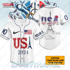 Personalized Team USA Olympic 2024 Baseball Jersey