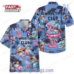 Pooh Eeyore Always Tired Club Hawaiian Shirt