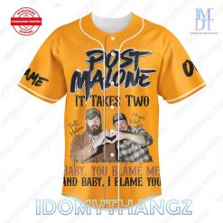 Post Malone It Takes Two Baseball Jersey