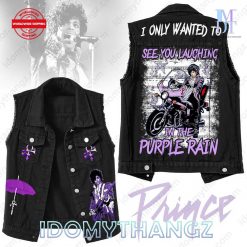 Prince Purple Rain Sleeveless Denim Jacket